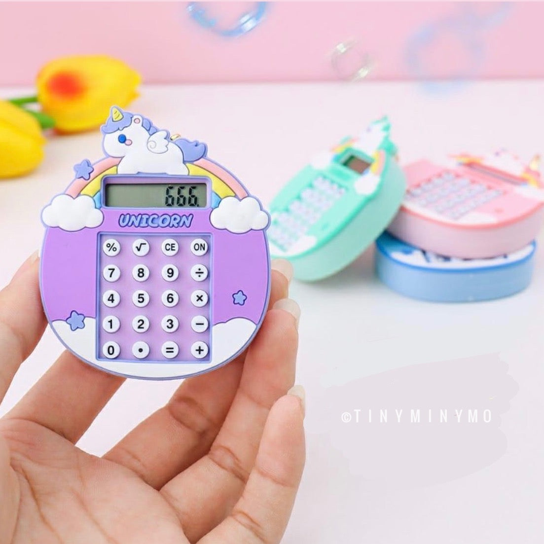 Unicorn Calculator with Game Keychain