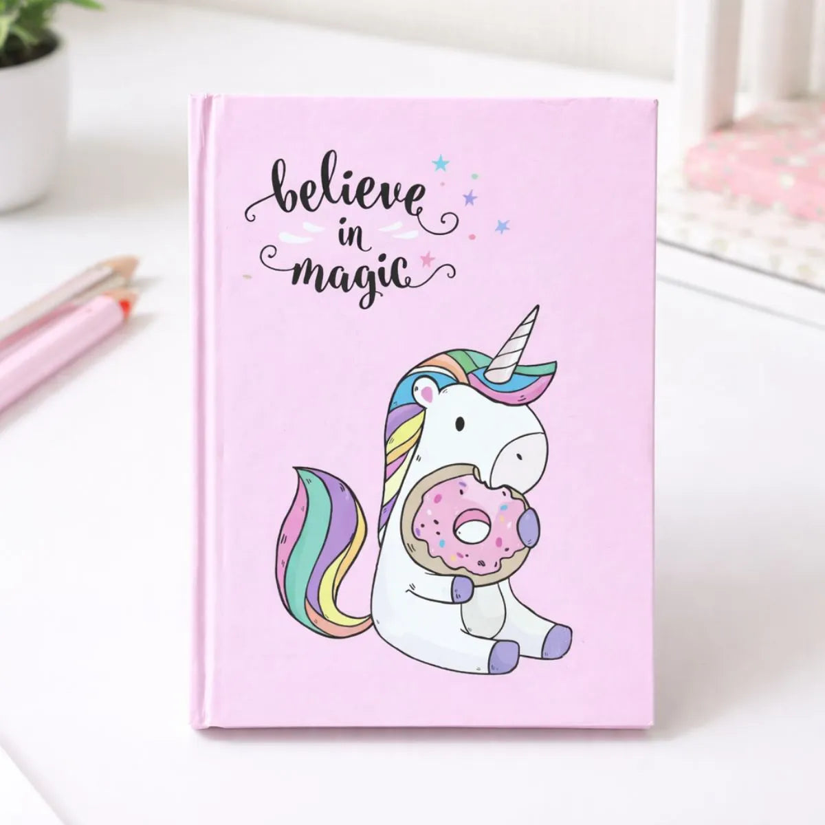 Pink Color Unicorn Notebook - Tinyminymo