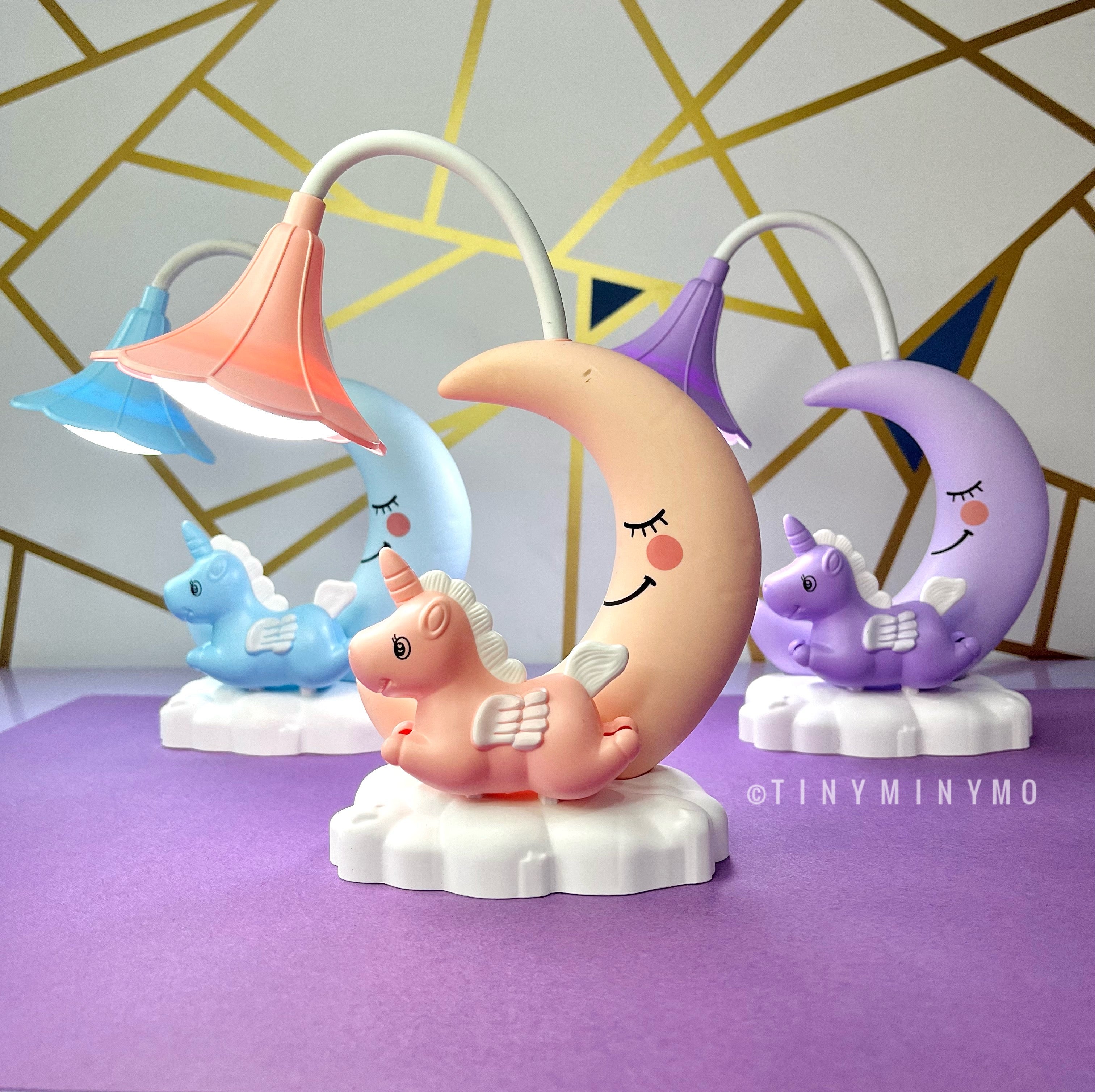 Unicorn with Moon LED Desk Lamp