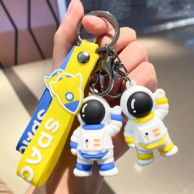 Waving Astronaut 3D Keychain