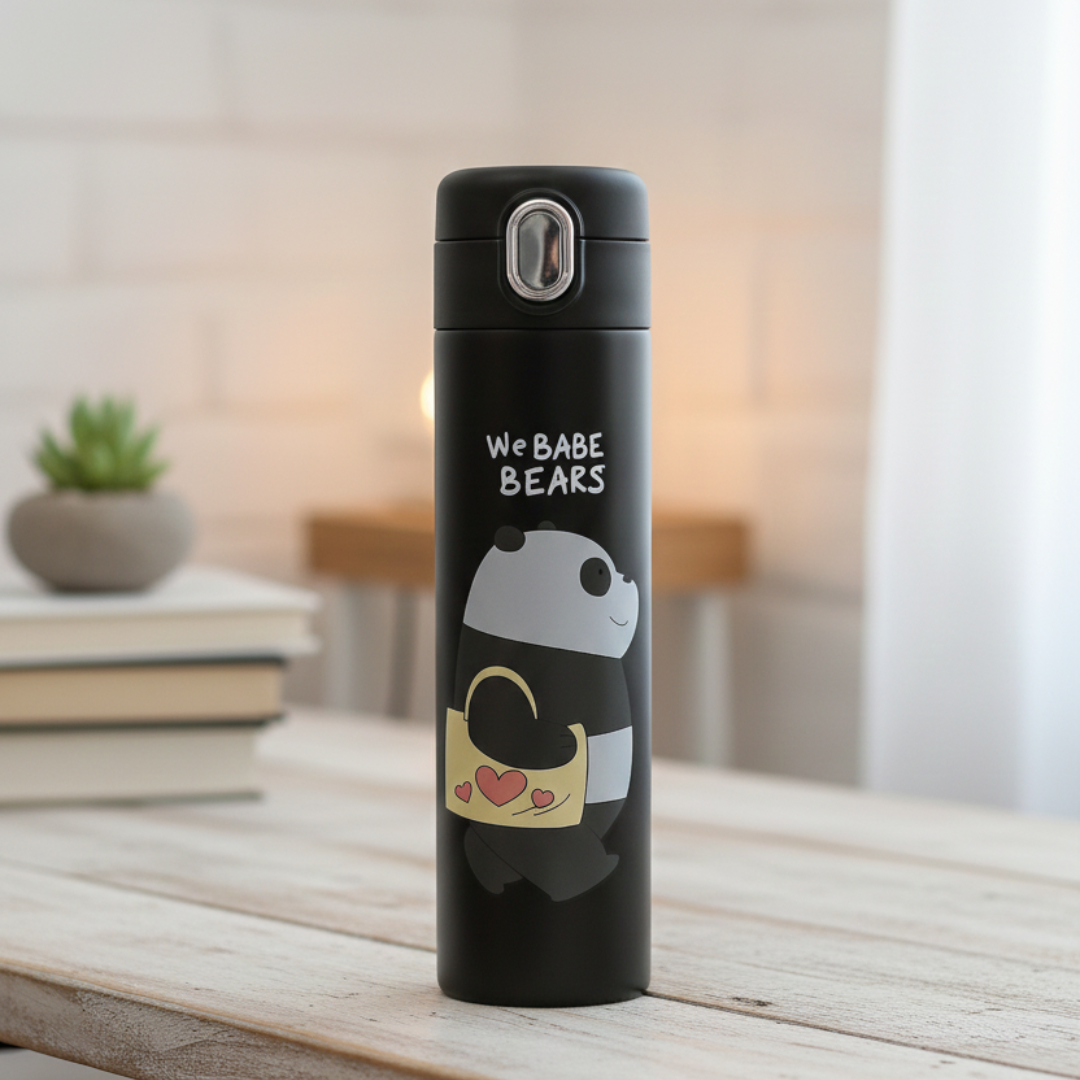 Black Color Bottle in We Bare Bear - Tinyminymo