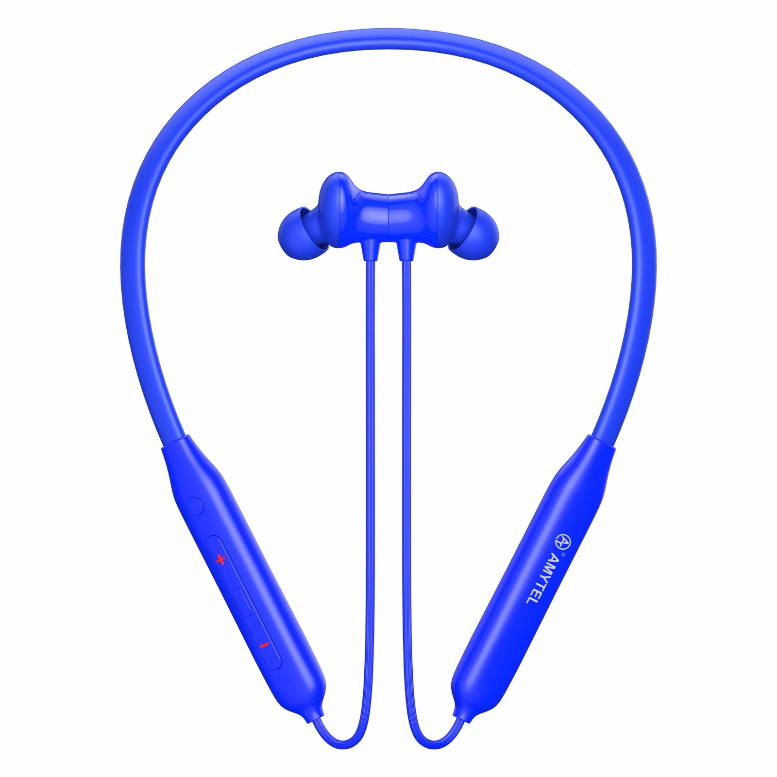 Amytel IPX5 Wireless Neckband Earphones with 25H Playtime & Magnetic Earbuds (Blue)