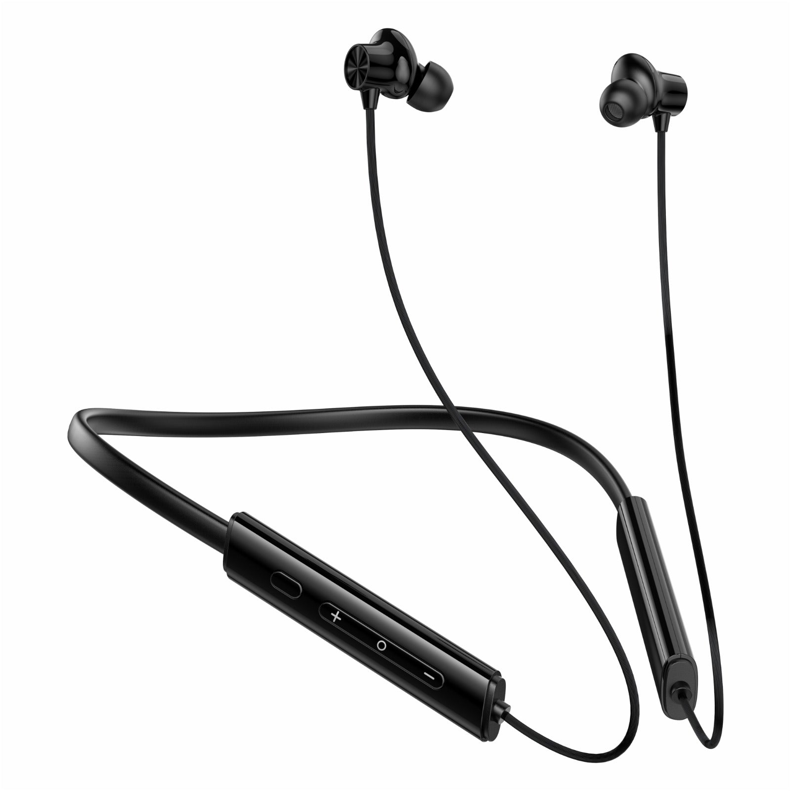 Amytel Buds Wireless Neckband Earphones with 40H Playtime, ANC & Low Latency (Black)