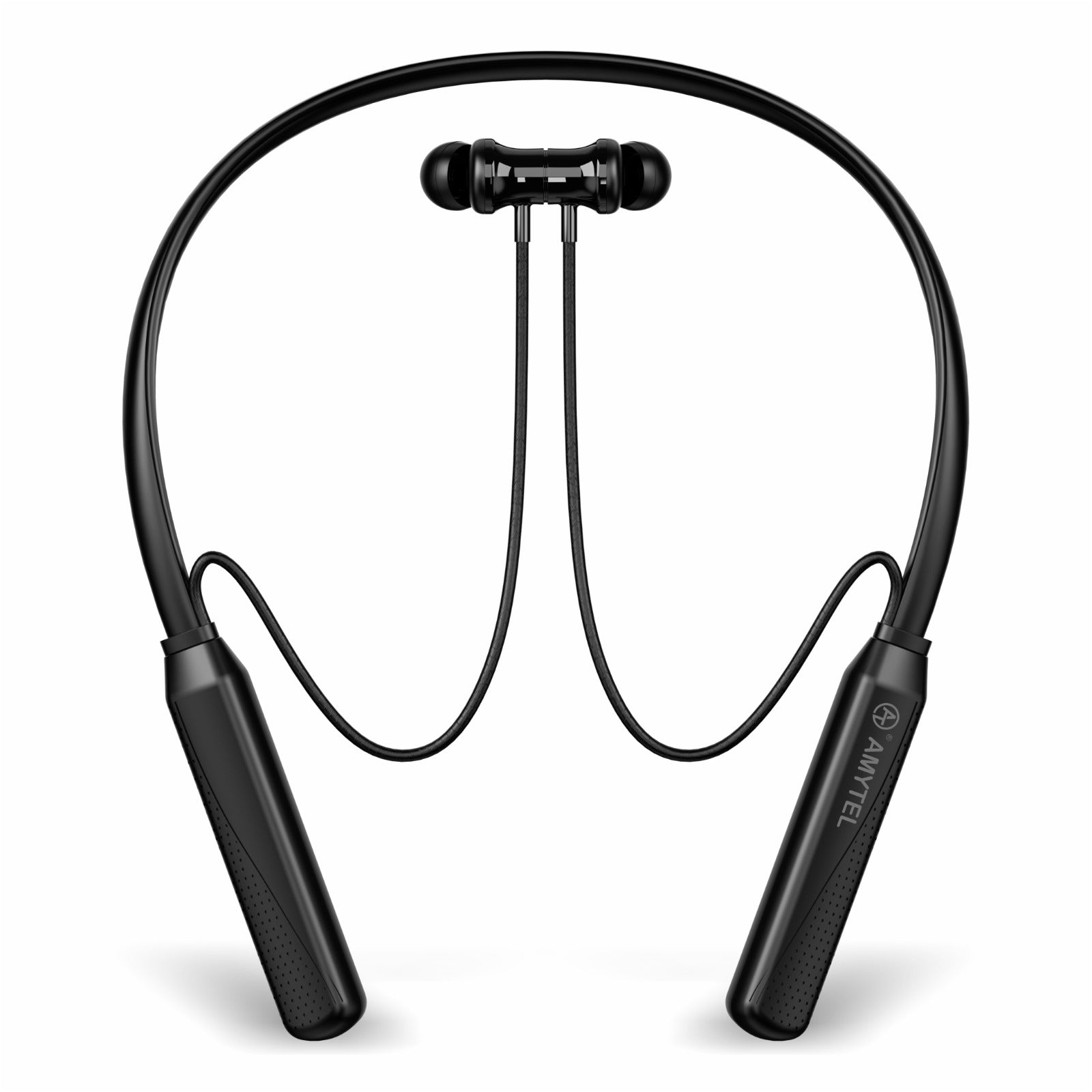 Amytel Sports-1 Wireless Neckband Earphones | Bluetooth 5.3 | 48 Hours Playtime | Fast Charging | Dual Pairing | Magnetic Earbuds | IPX4 Splash Resistant