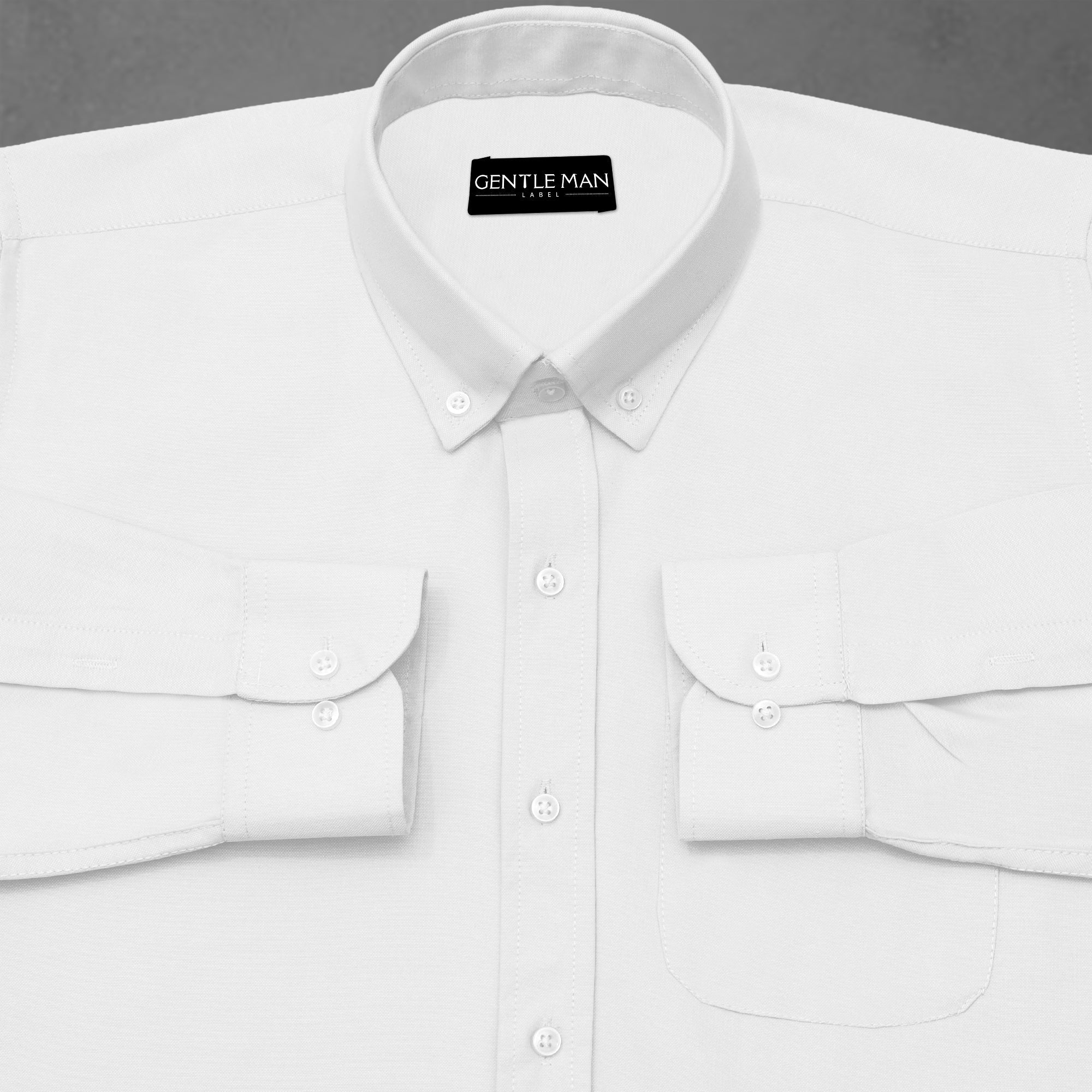 Oxford Cotton Pearl White Shirt For Men