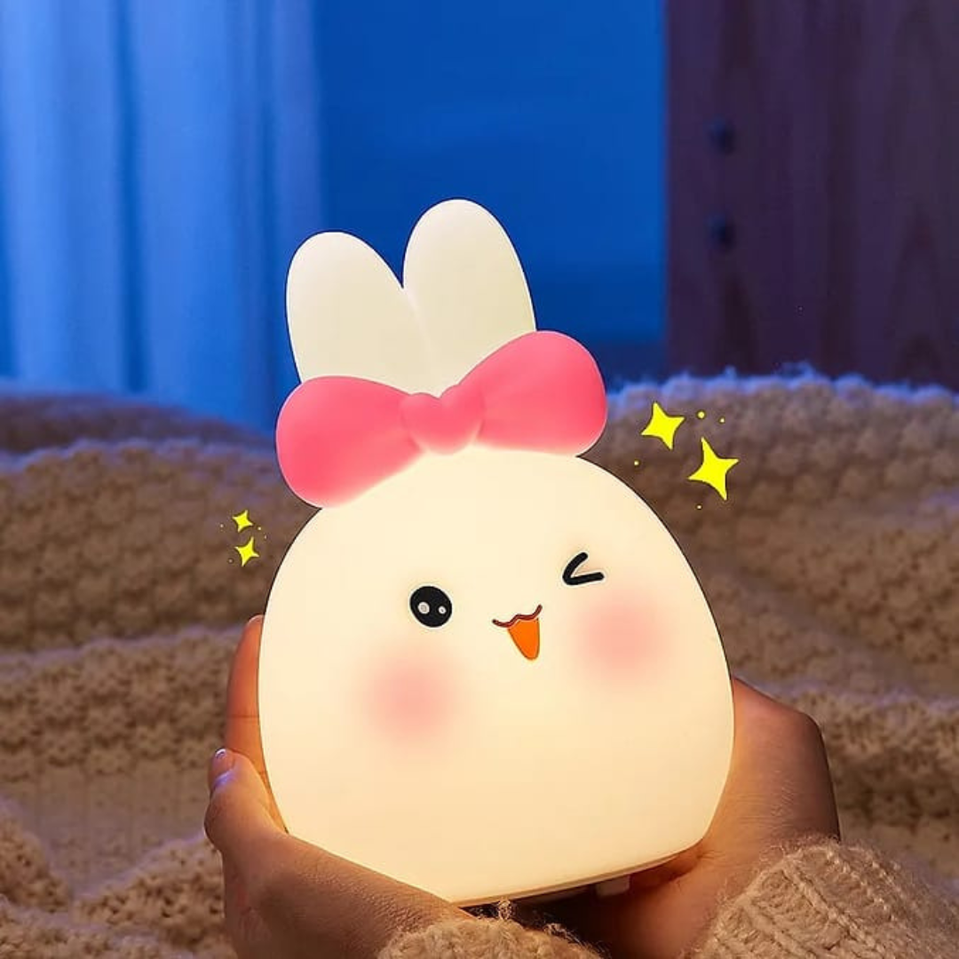 Winking Bunny Silicone Night Light