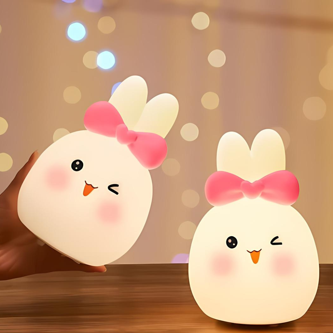 Winking Bunny Silicone Night Light
