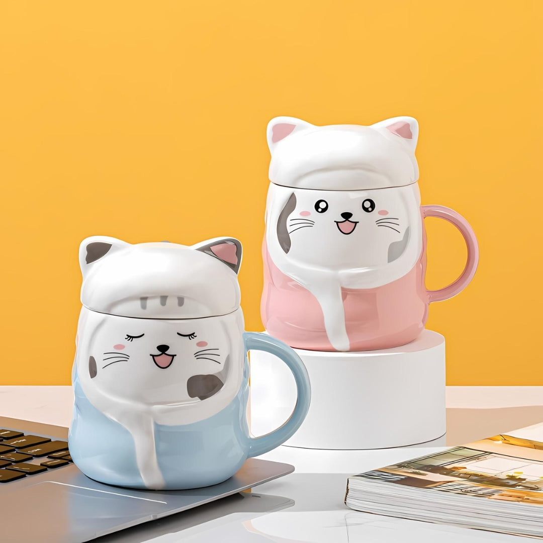 Winter Cat 3D Mug