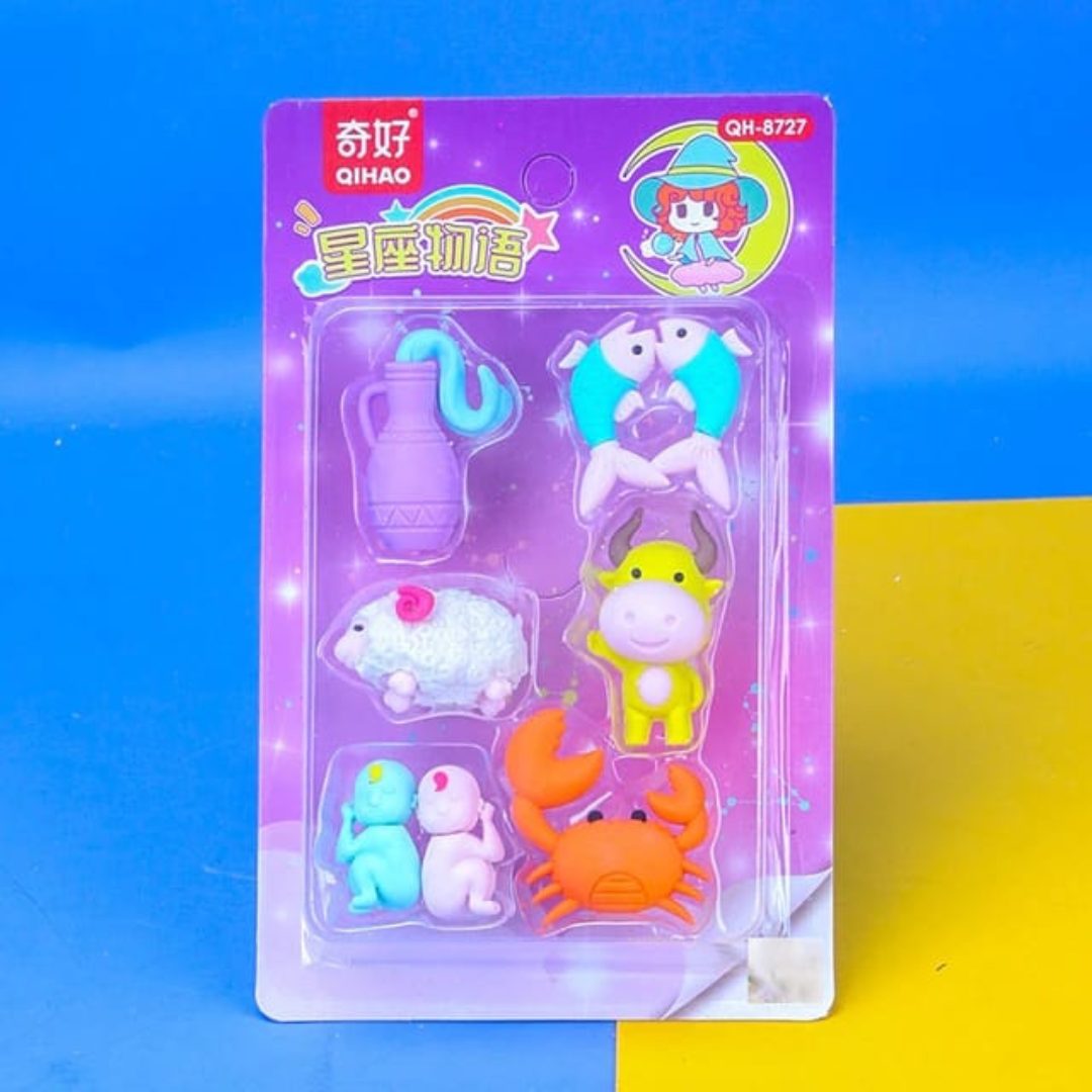 Zodiac Icon Eraser - Set of 6