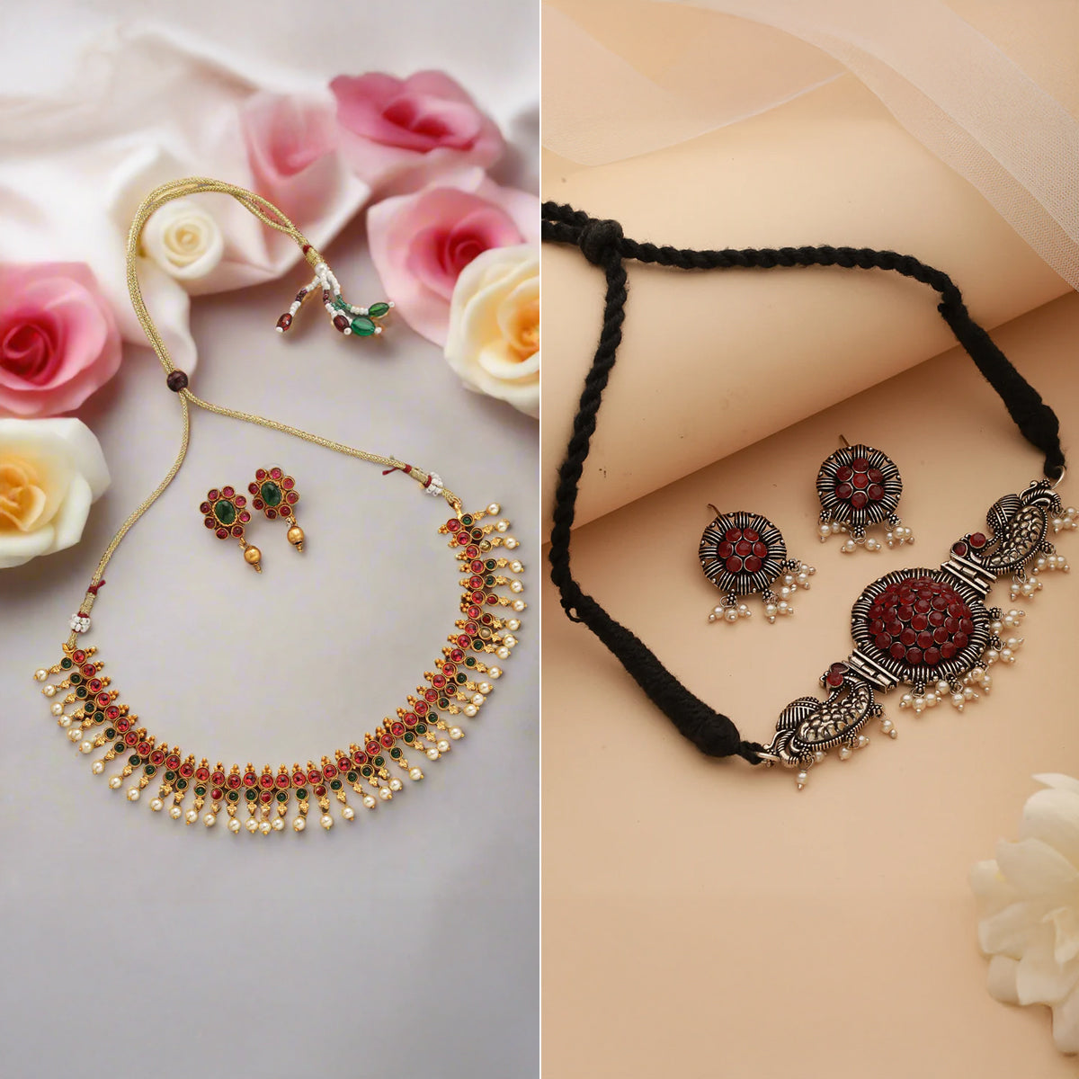 Jazz And Sizzle Necklet and Earring Pack of 2 for women