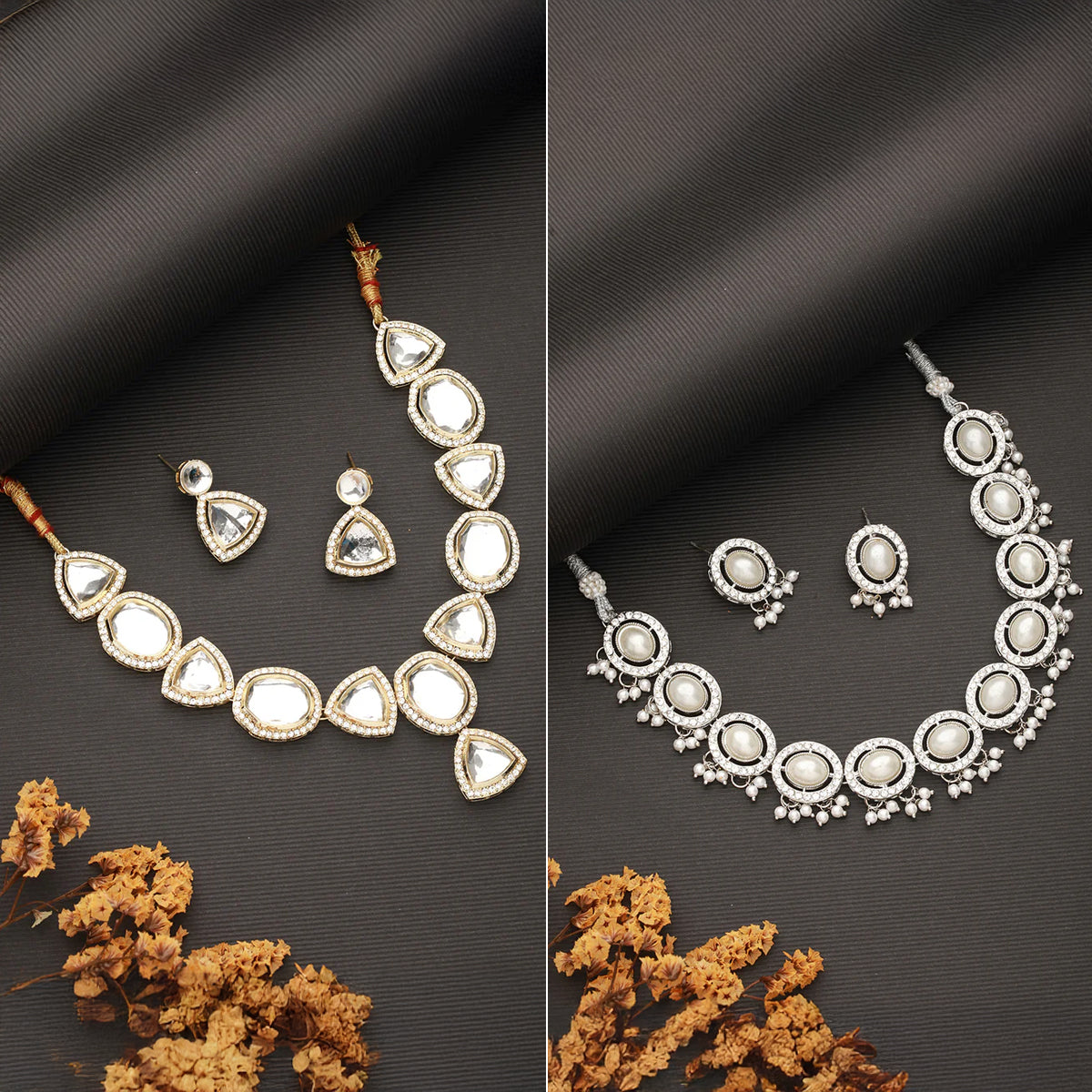 Jazz And Sizzle Necklet and Earring Jewelry Set Of 2 for women